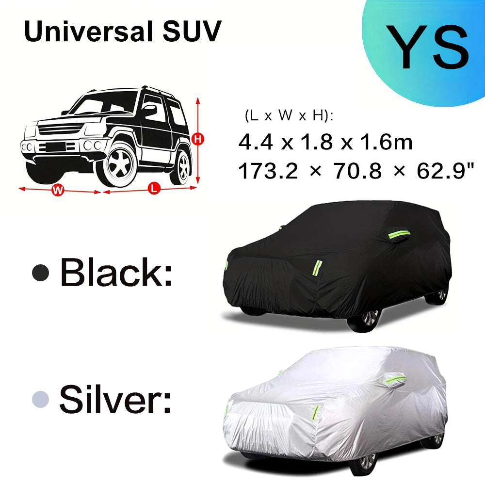 Universal SUV Sedan Car Cover - Waterproof, Dustproof, UV Protection
